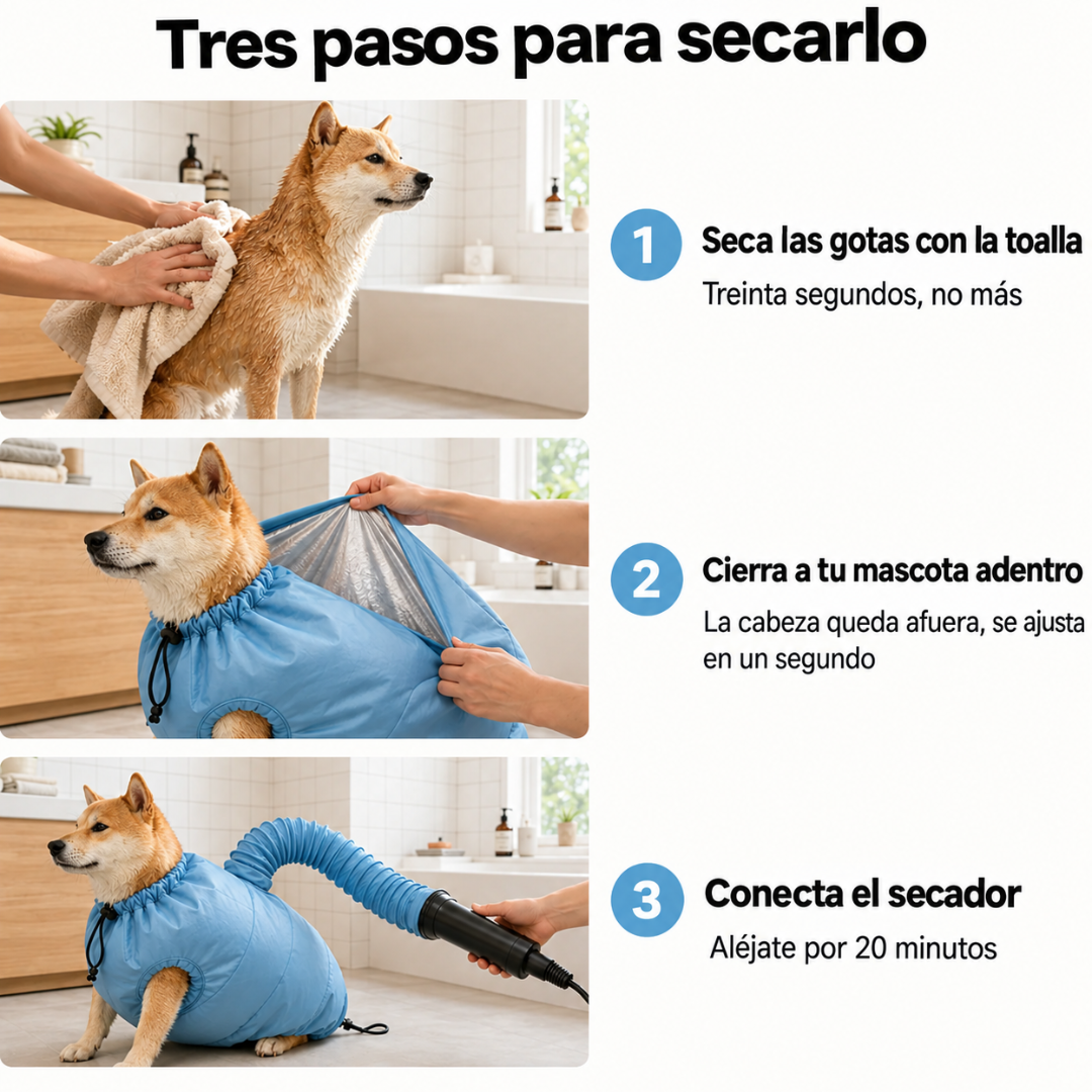 Secador de pelo para perros